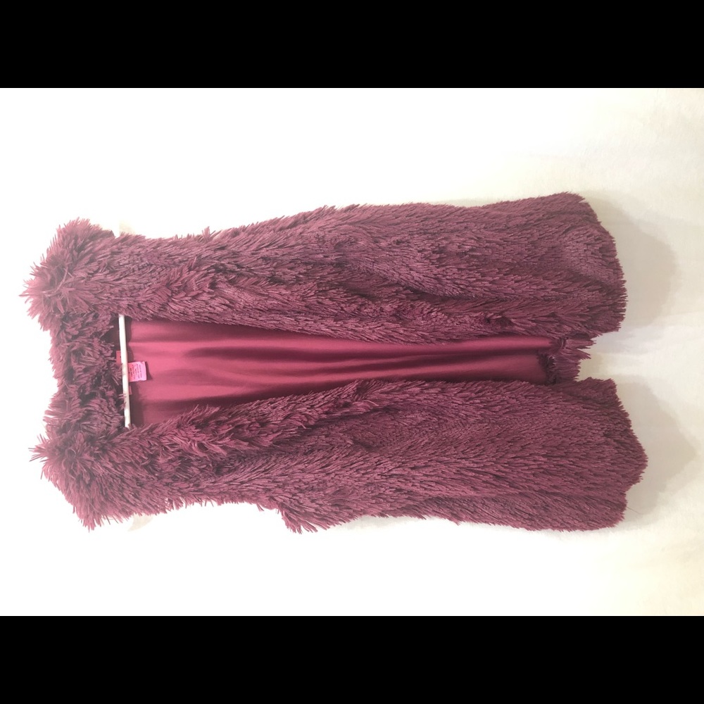 Betsey Johnson faux fur vest